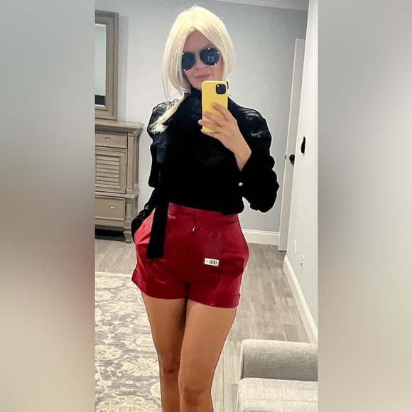 Valentino leather shorts - Picture 10 of 12